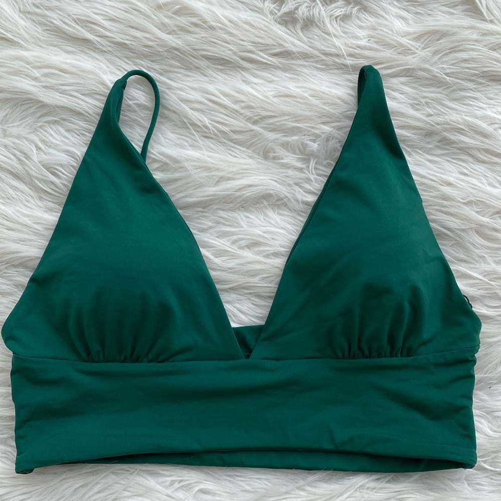 L*Space | Emerald Green Olivia Bikini Top - Picture 3 of 11
